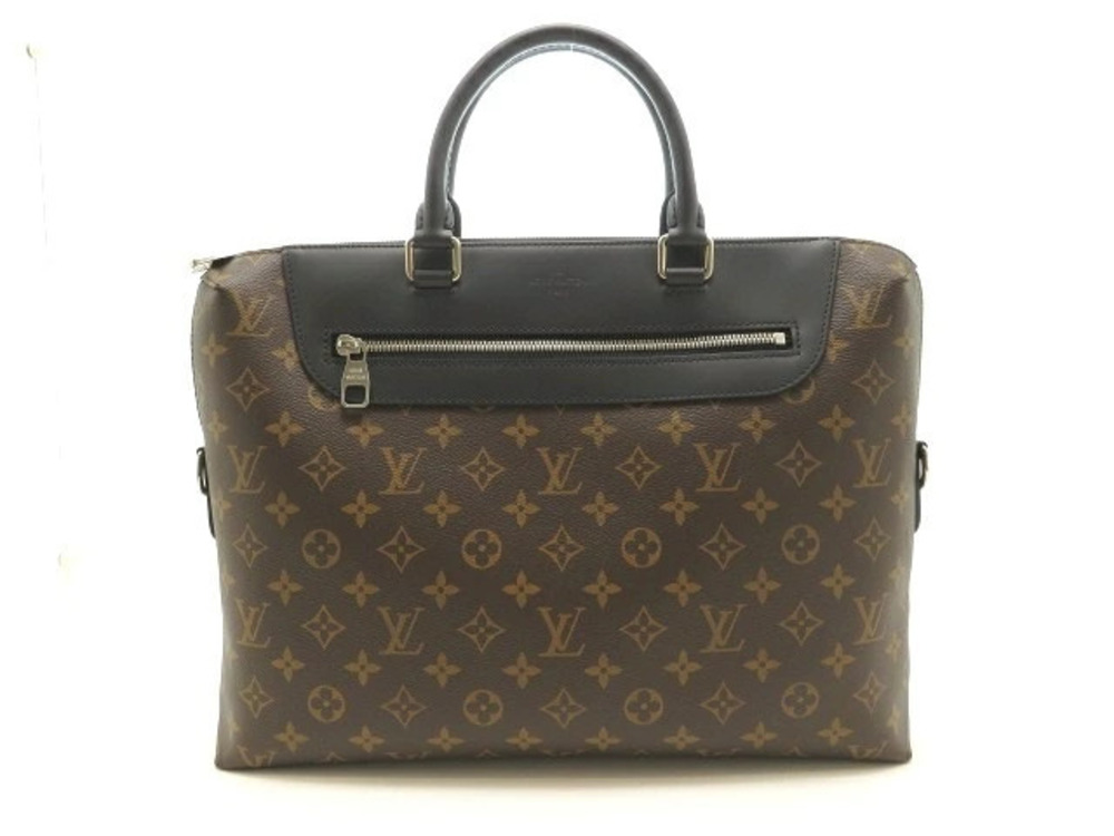 LOUIS VUITTON PDJ Business Bag Monogram Macassar Brown